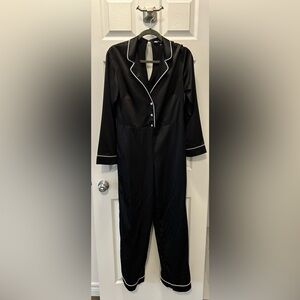 Zara Black silky Pajama one piece